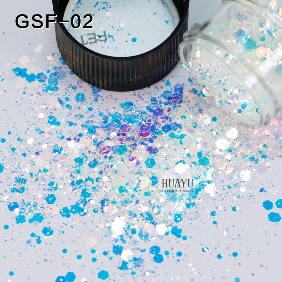 Mica Flake Resin - Mixed Chunky Holographic Glitter – Iridescent