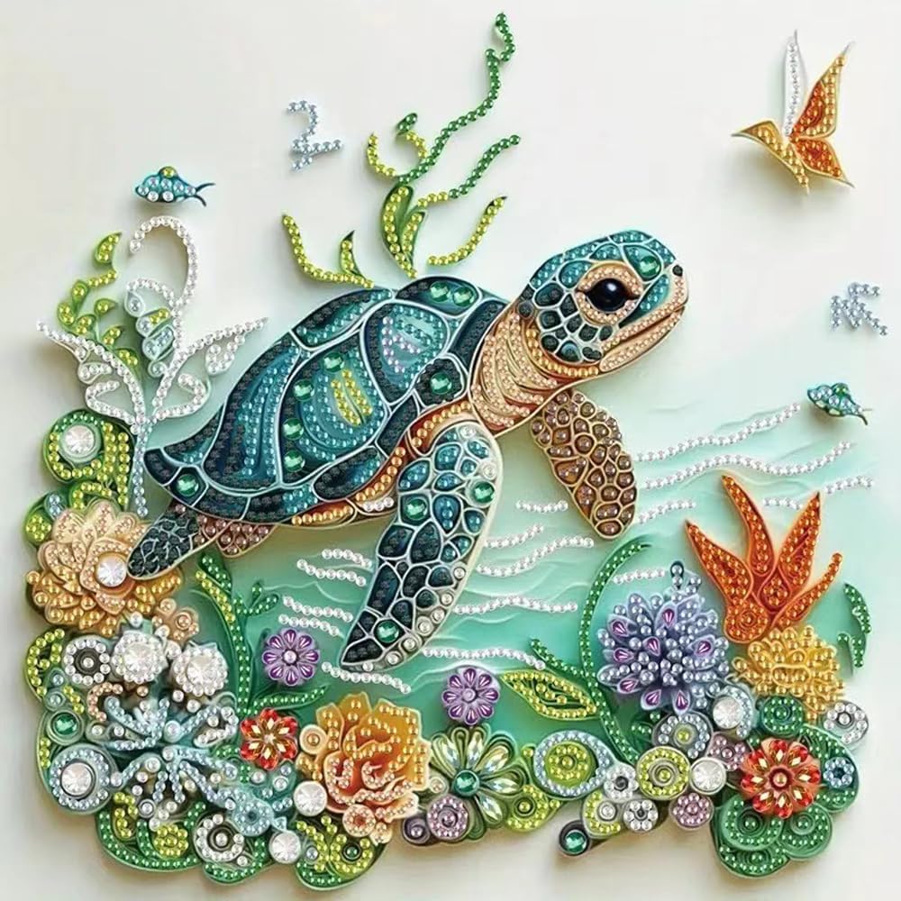 Resin Art For Beginners - Sea Turtle Animal Diamond Painting Kits