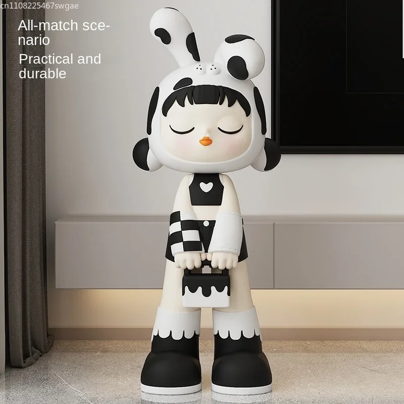 Art Cartoon Girl Statue Indoor - огляд і ціна Resin Art Decor