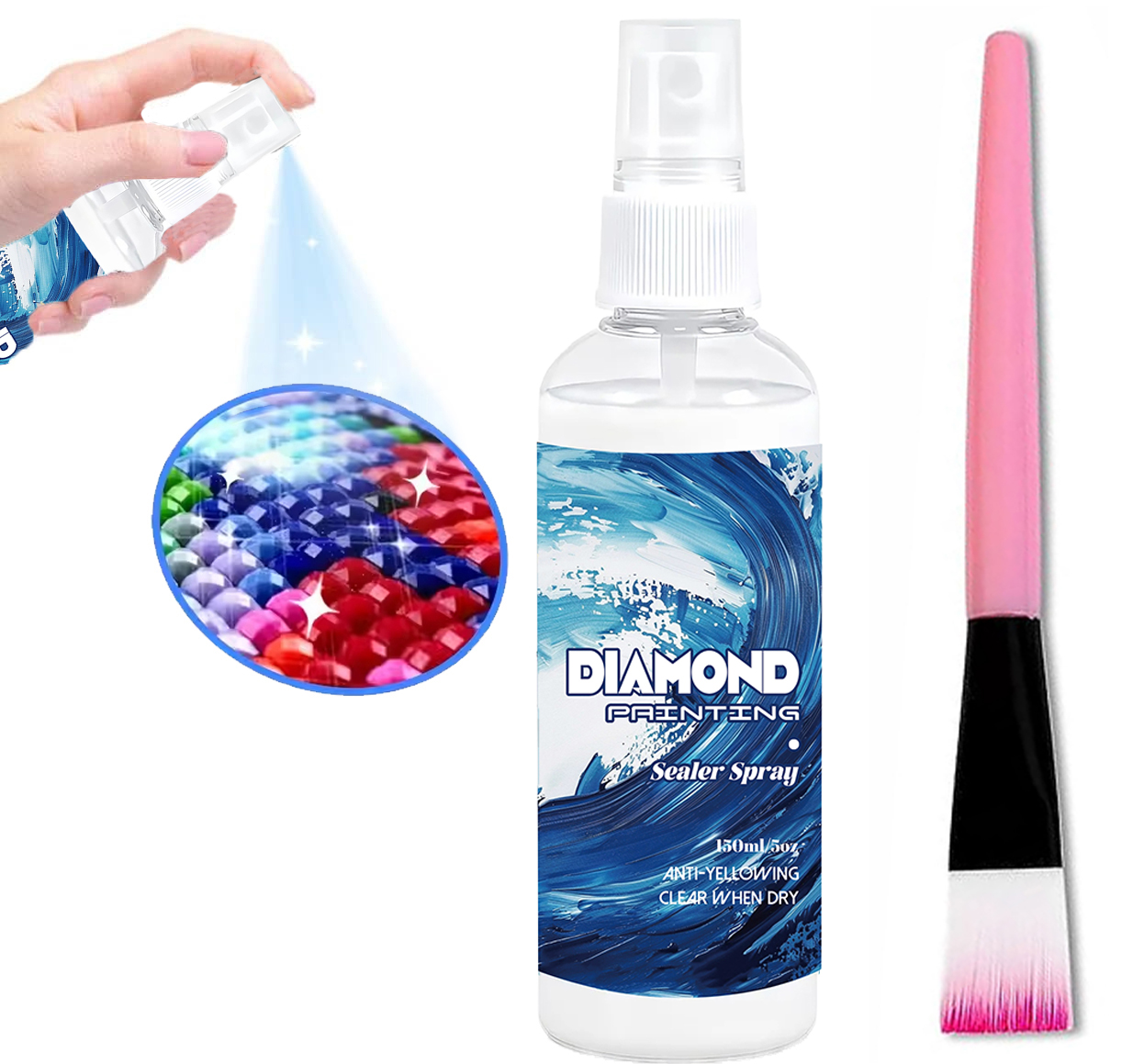 150ml Diamond Painting Sealant - огляд і ціна Resin Art Canvas