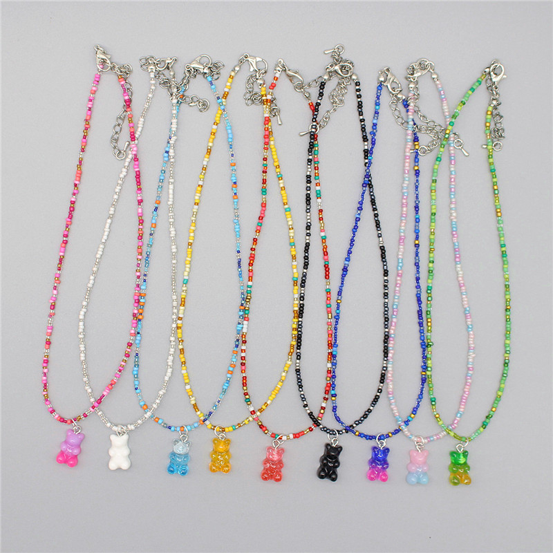 New Bohemia Korean Lover Color - огляд і ціна Resin Art Necklace