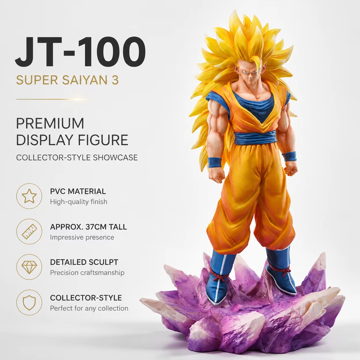 37cm Jt Studio Dragon Ball Z S - огляд і ціна Resin Art Goku