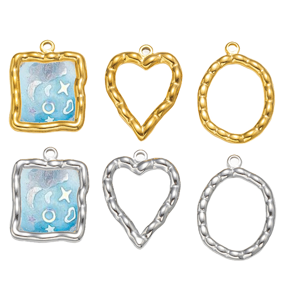 5pcs Stainless Steel Heart Rou - огляд і ціна Resin Art Decor