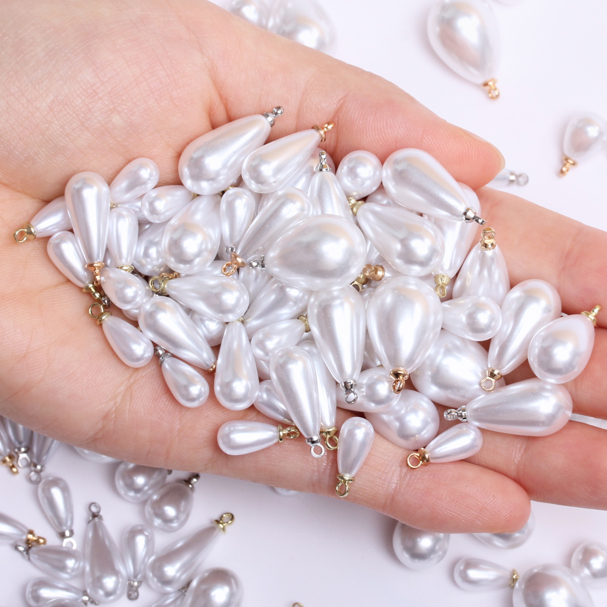 100pcs/bag 10/14/16/18mm Brigh - огляд і ціна Resin Art Necklace