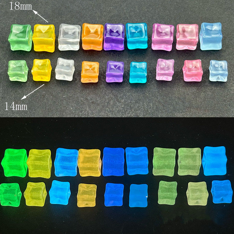 20pcs Luminous 14cm Stone Squa - огляд і ціна Resin Art Cube
