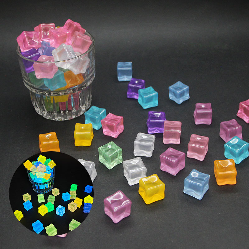 20pcs Luminous 14cm Stone Squa - огляд і ціна Resin Art Cube
