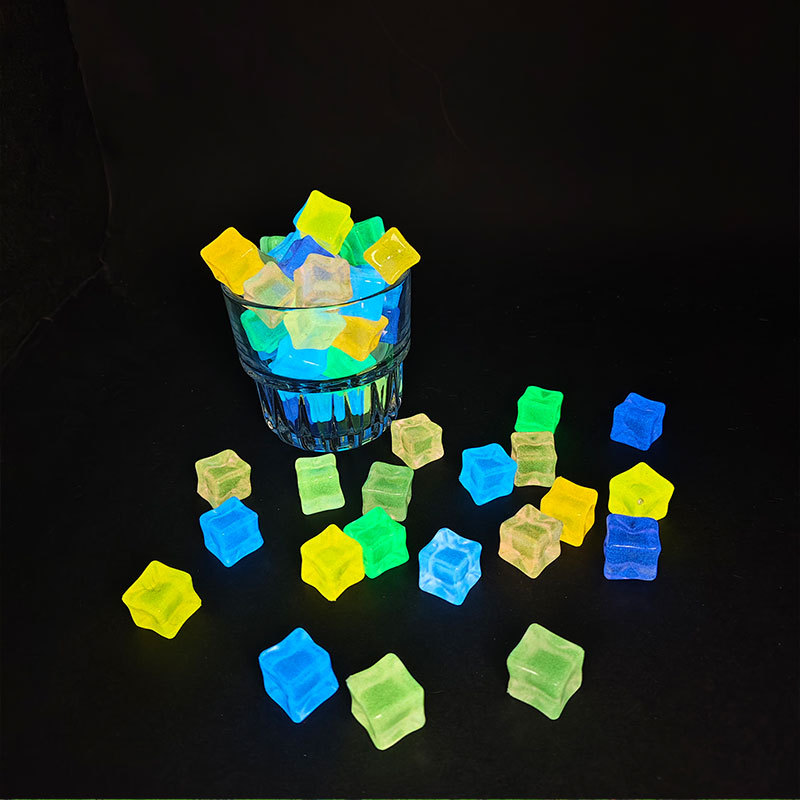 20pcs Luminous 14cm Stone Squa - огляд і ціна Resin Art Cube