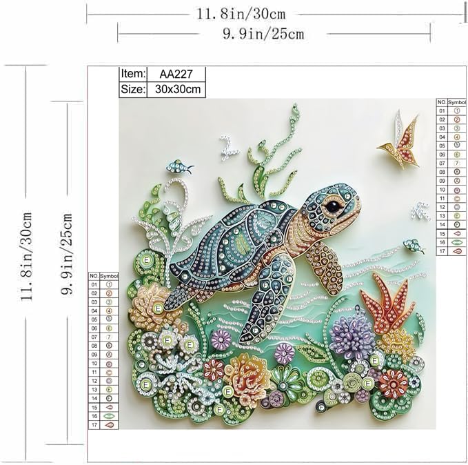 Sea Turtle Animal Diamond Pain - огляд і ціна Resin Art For Beginners