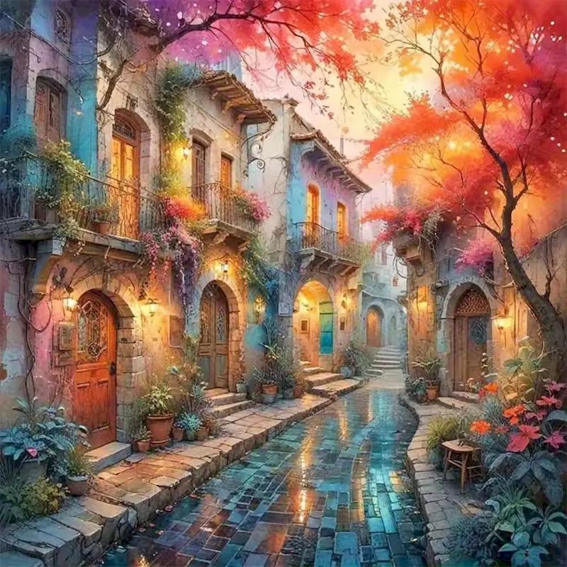 RUOPOTY 5d Diamond Painting Wa - огляд і ціна Resin Art Wallpaper