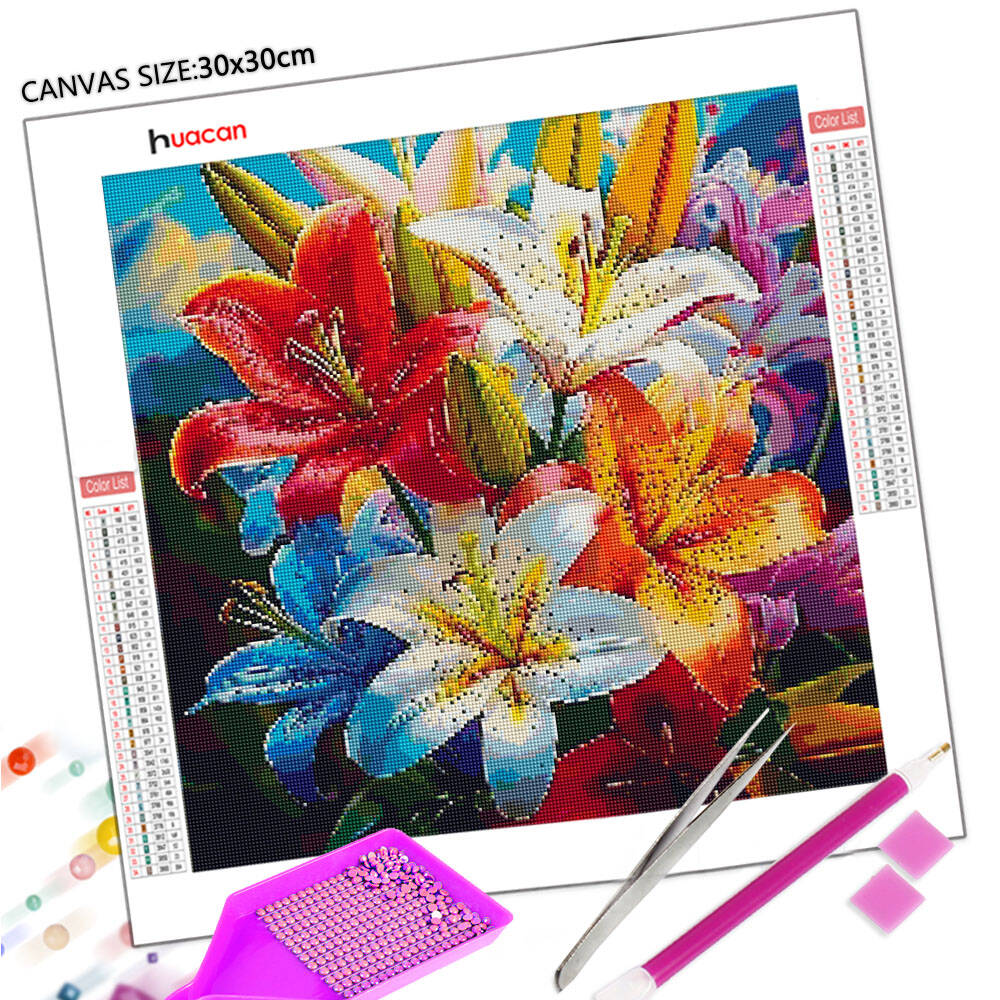 Huacan Modern Art Flower Diamo - огляд і ціна Resin Art Wallpaper