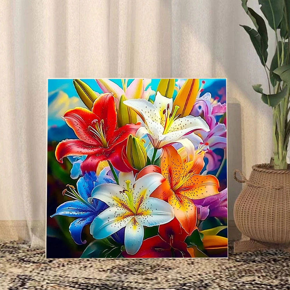 Huacan Modern Art Flower Diamo - огляд і ціна Resin Art Wallpaper