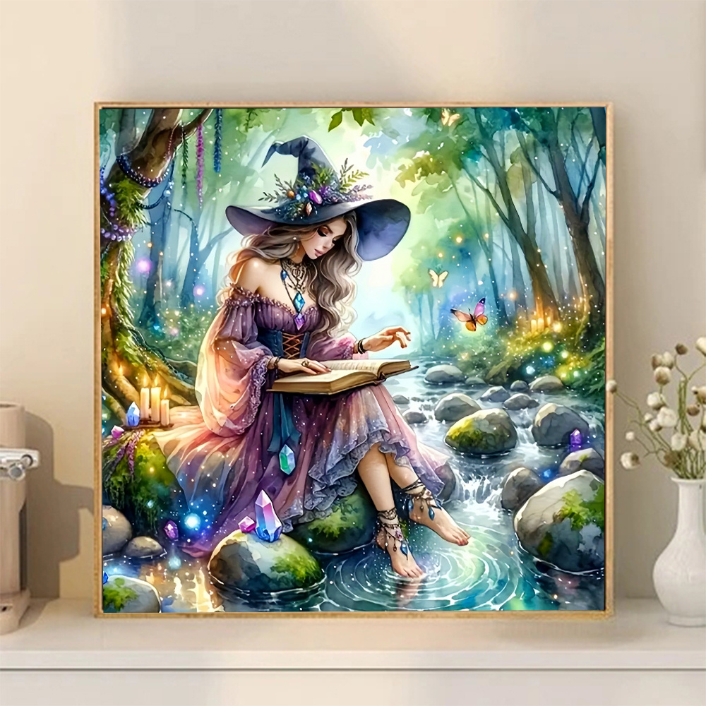 HUACAN Diamond Embroidery Witc - огляд і ціна Resin Art Wallpaper