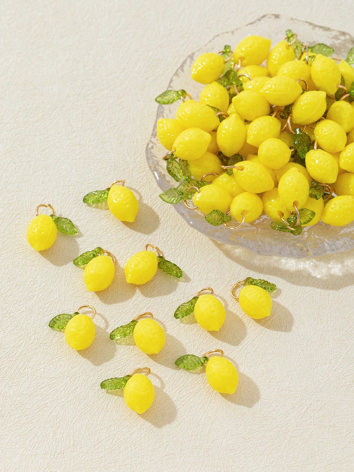 10Pcs 3D Lemon Resin Charms Pe - огляд і ціна Resin Art Decor
