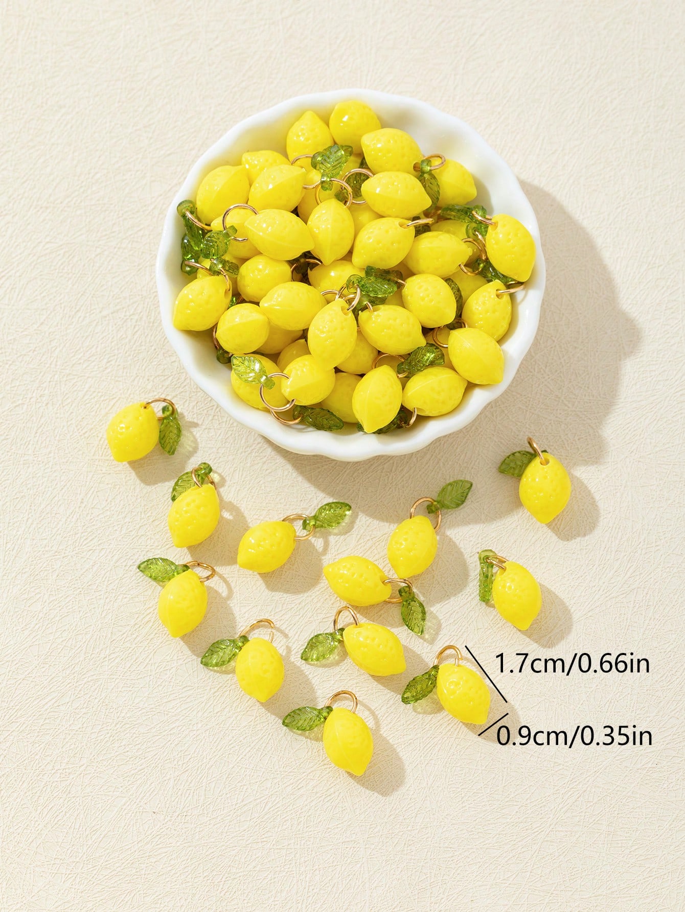 10Pcs 3D Lemon Resin Charms Pe - огляд і ціна Resin Art Decor
