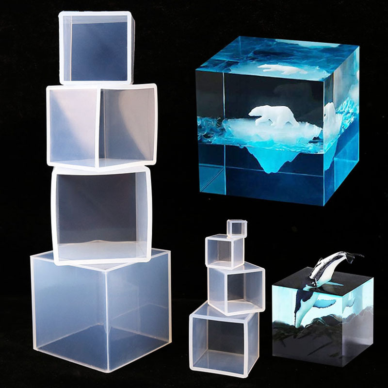 Cube Resin Mold, Clear Silicon - огляд і ціна Resin Art Cube