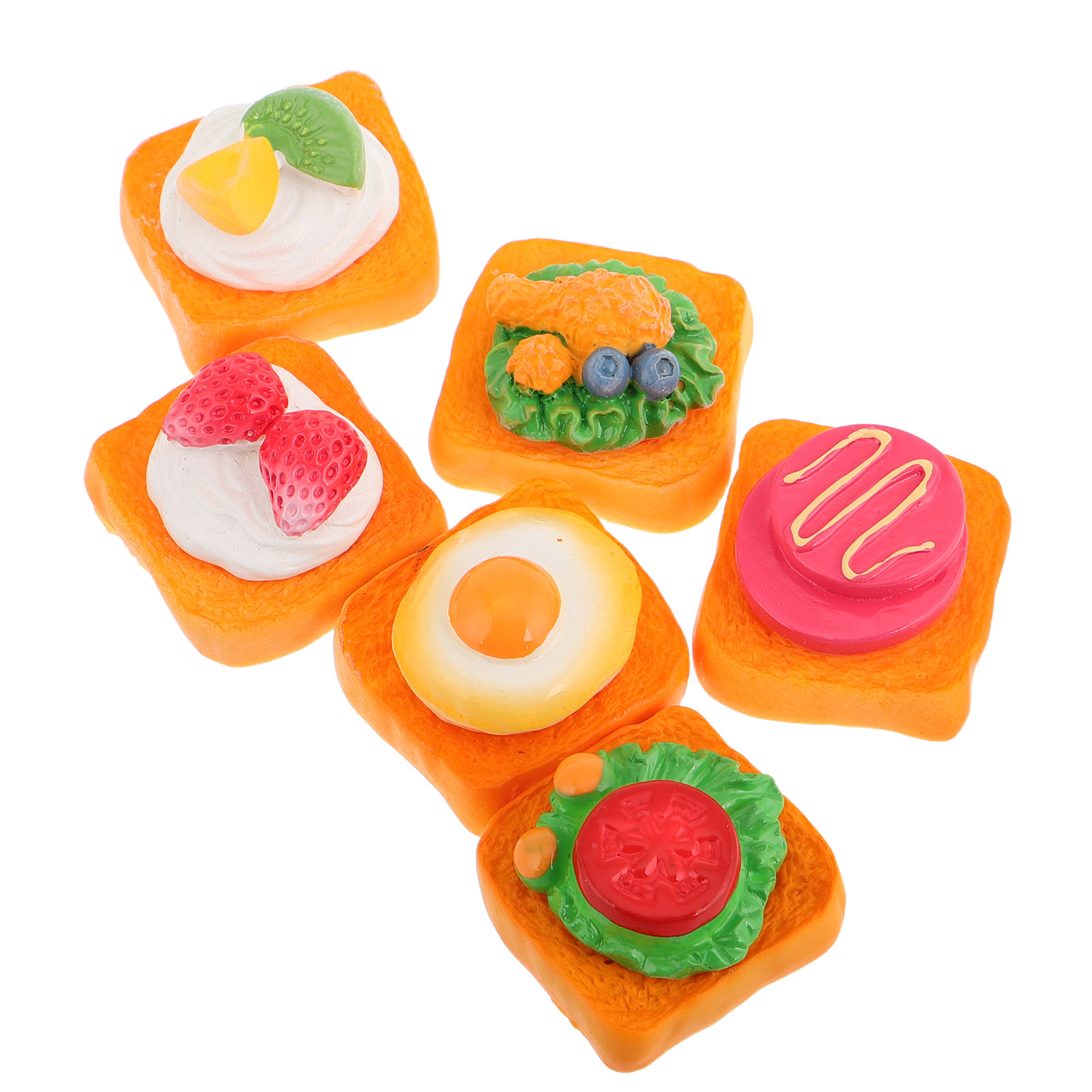 6Pcs Mini Sandwich Breakfast R - огляд і ціна Resin Art Class