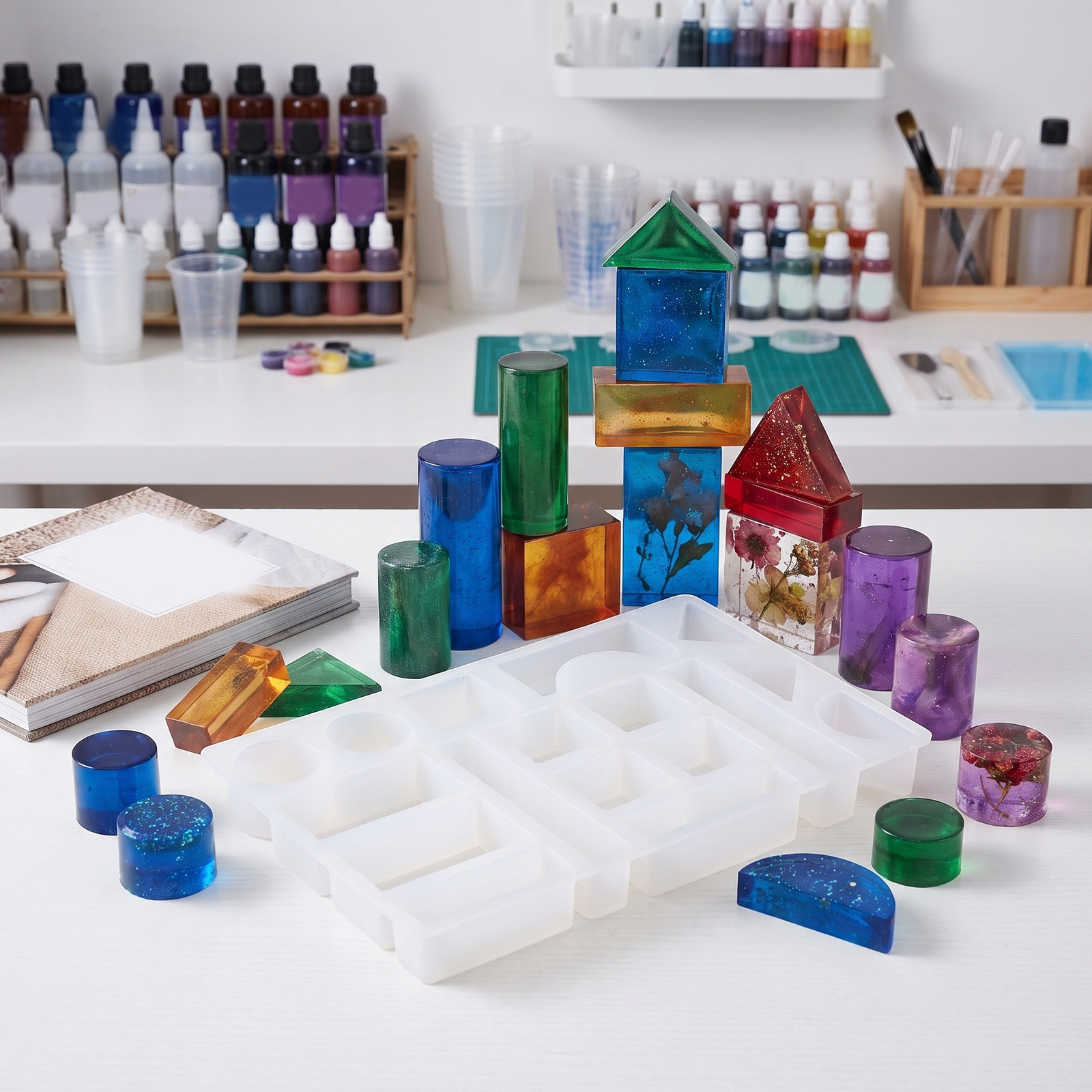 Epoxy Resin Brick Mold 17 Slot - огляд і ціна Resin Art Cube