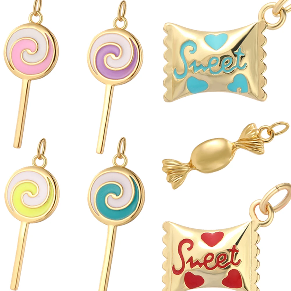 Bohemian Candy Lollipop Charm  - огляд і ціна Resin Art Necklace