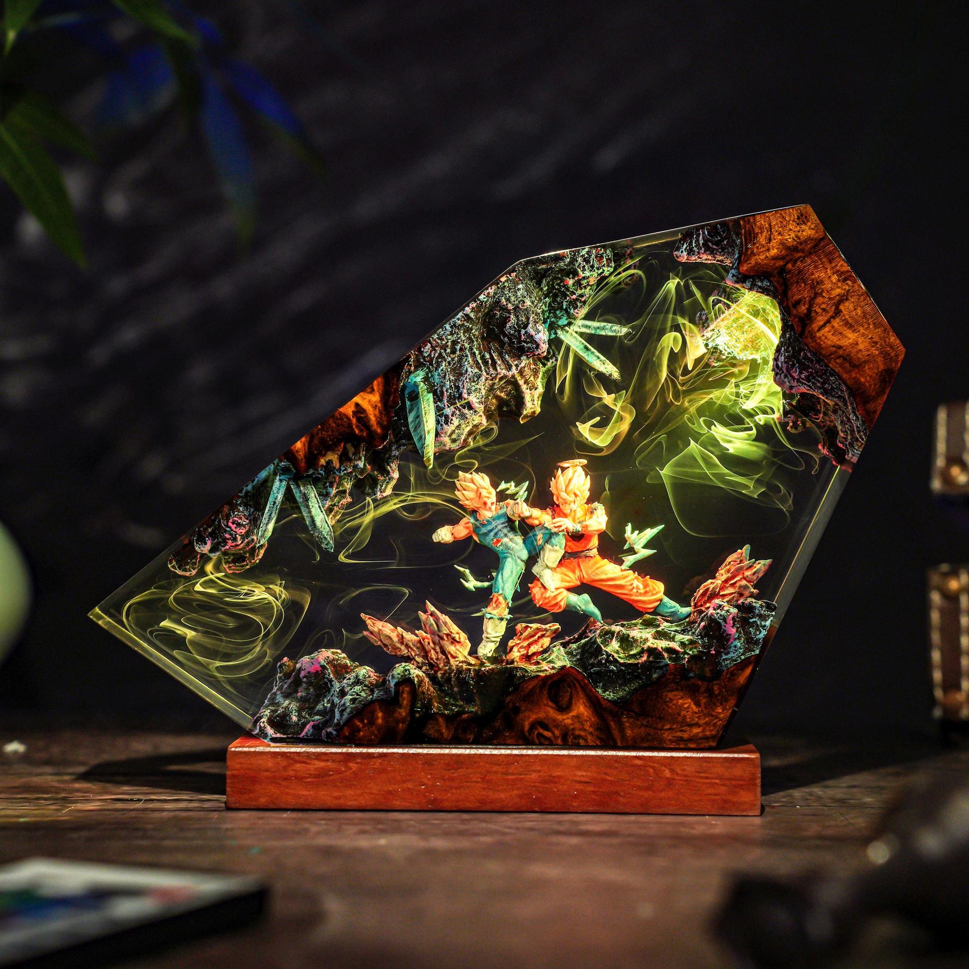 Goku & Vegeta Epoxy Resin Hand - огляд і ціна Resin Art Goku