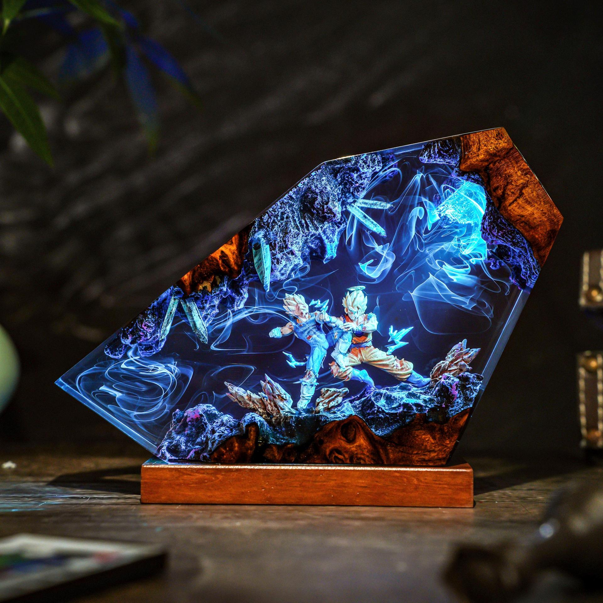 Goku & Vegeta Epoxy Resin Hand - огляд і ціна Resin Art Goku