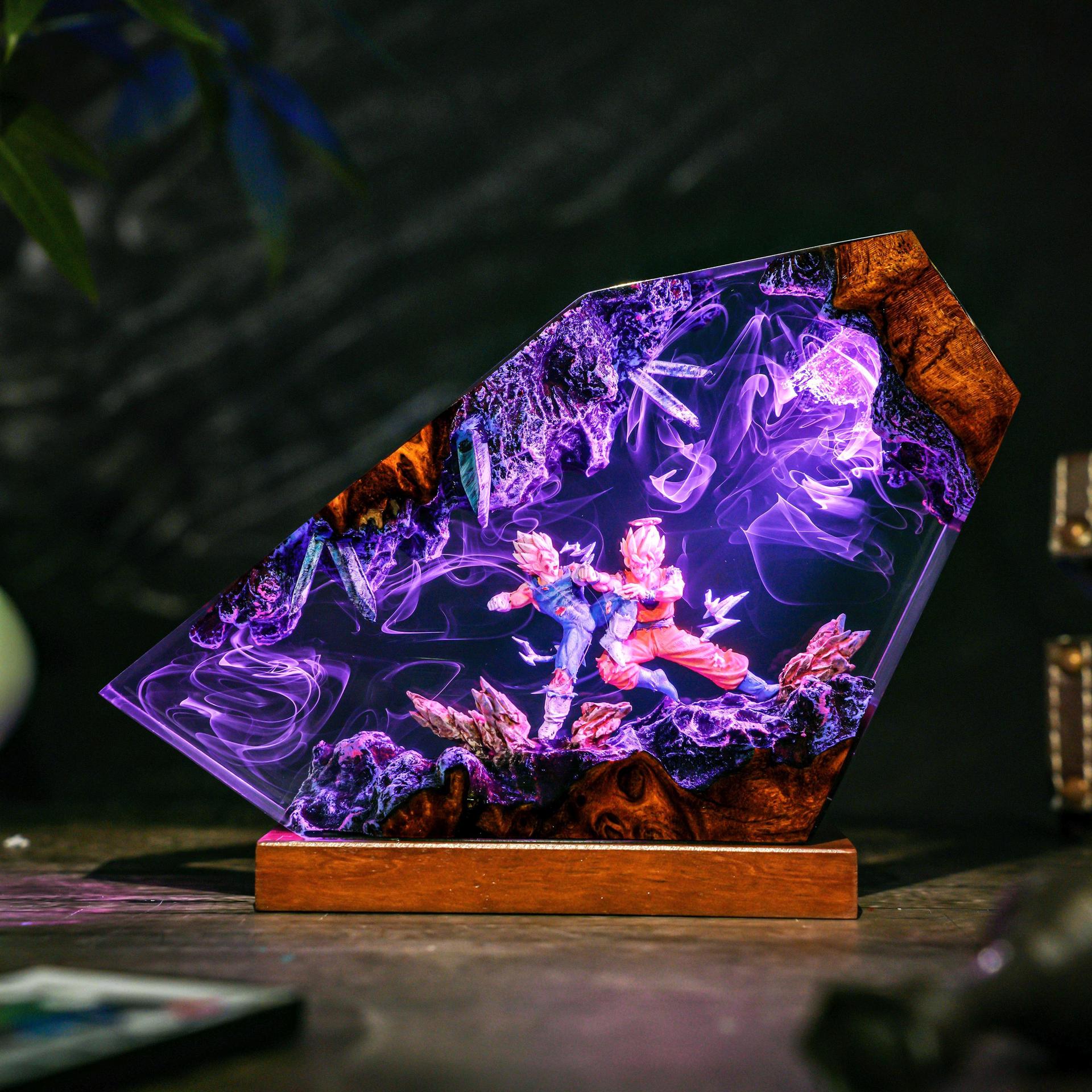 Goku & Vegeta Epoxy Resin Hand - огляд і ціна Resin Art Goku