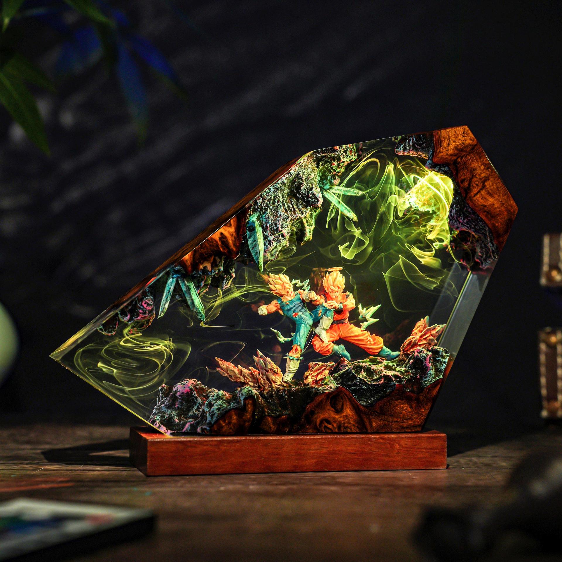 Goku & Vegeta Epoxy Resin Hand - огляд і ціна Resin Art Goku