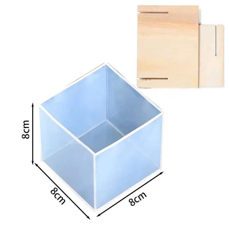 Clear Silicone Cube Molds Larg - огляд і ціна Resin Art Cube