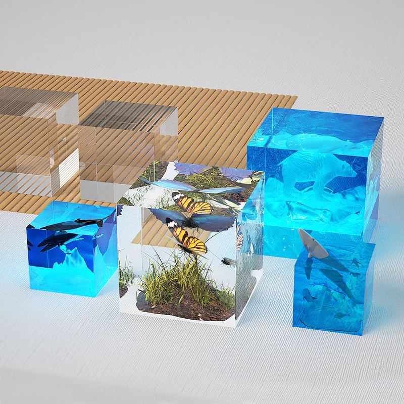 Clear Silicone Cube Molds Larg - огляд і ціна Resin Art Cube