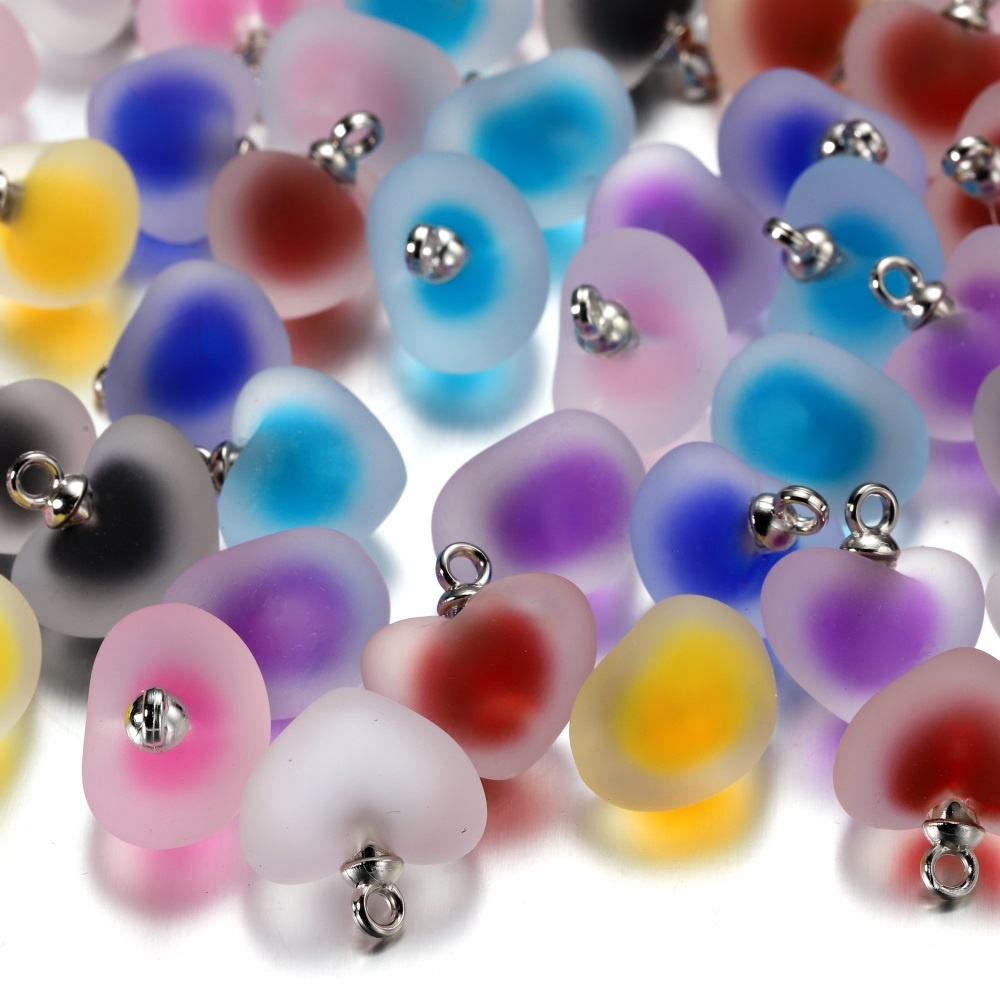 10pcs/lot Resin Frosted Multic - огляд і ціна Resin Art Necklace
