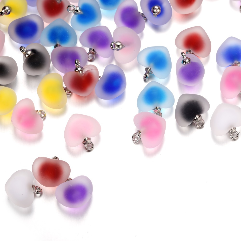 10pcs/lot Resin Frosted Multic - огляд і ціна Resin Art Necklace