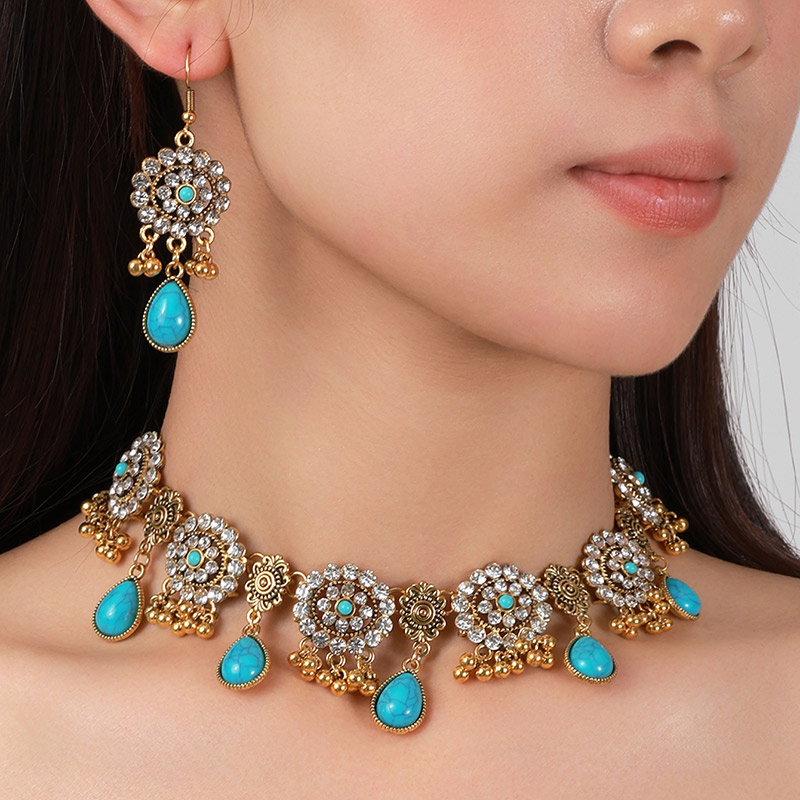 Kymyad Ethnic Vintage Rhinesto - огляд і ціна Resin Art Necklace