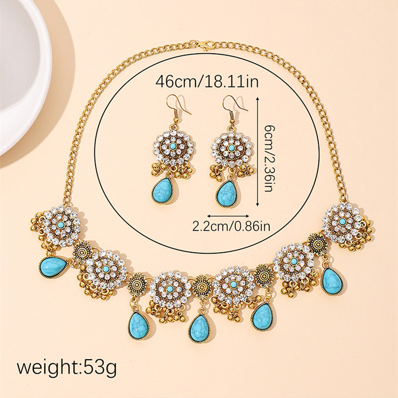Kymyad Ethnic Vintage Rhinesto - огляд і ціна Resin Art Necklace