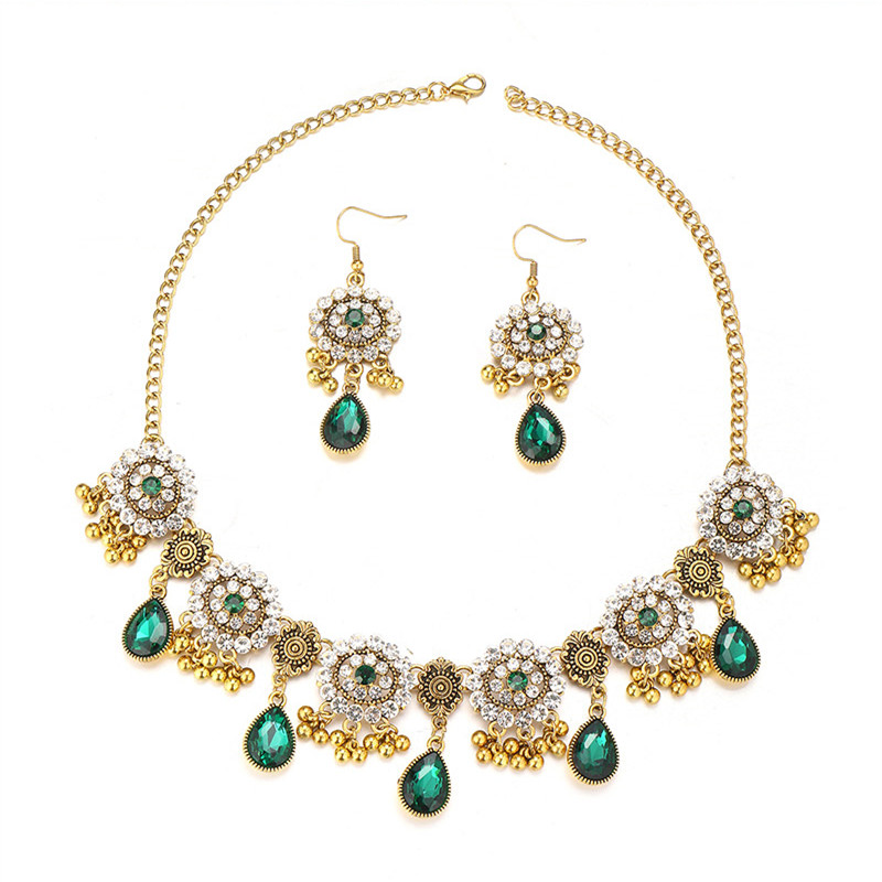 Kymyad Ethnic Vintage Rhinesto - огляд і ціна Resin Art Necklace