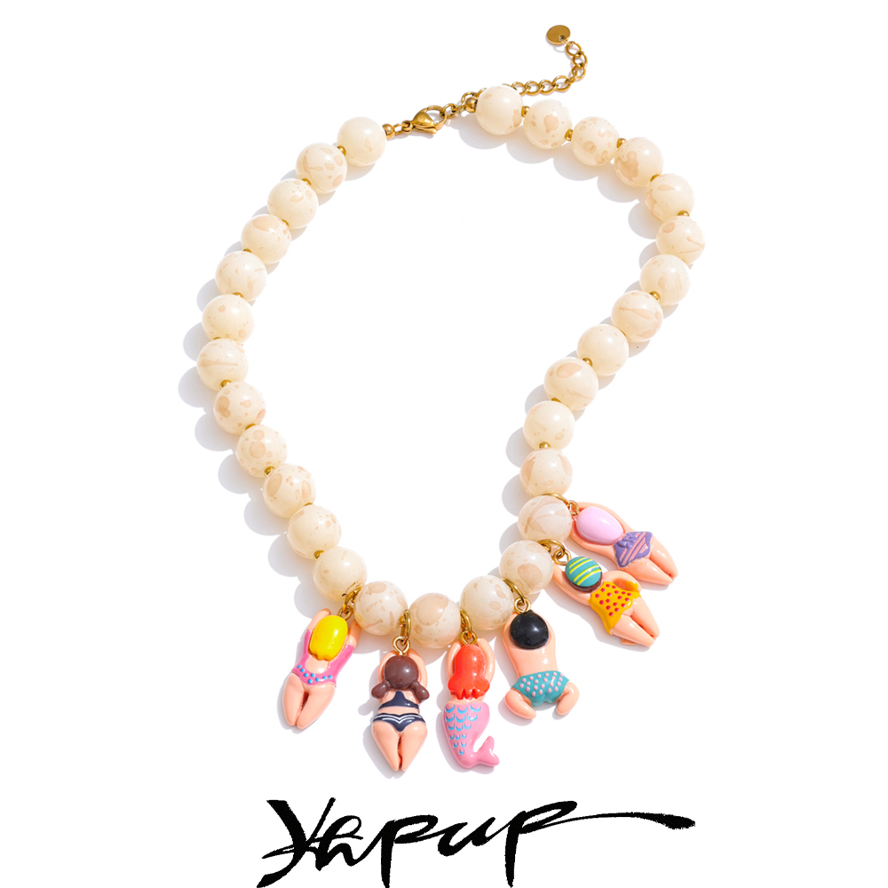 Yhpup Stylish Unique Handmade  - огляд і ціна Resin Art Necklace