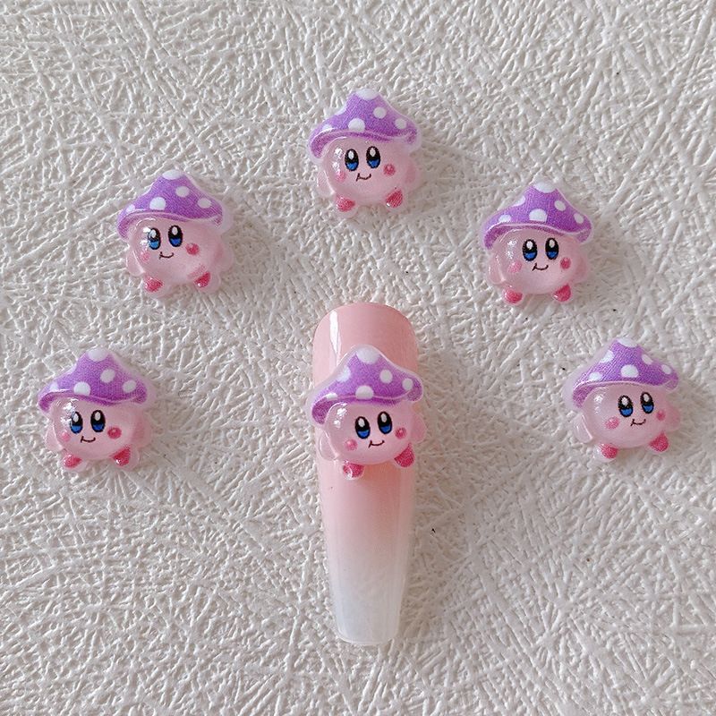 2/10/20pcs Kirby Nail Charms 3 - огляд і ціна Resin Art Decor