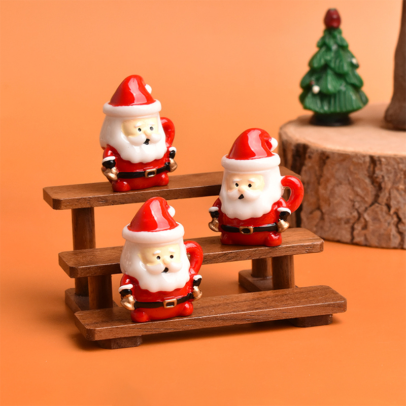 Mini Santa Teacup Ornament - R - огляд і ціна Resin Art Decor