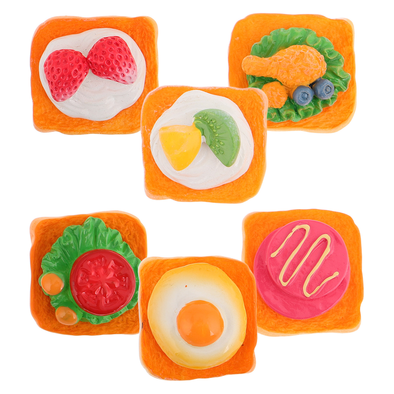 6Pcs Mini Sandwich Breakfast R - огляд і ціна Resin Art Class