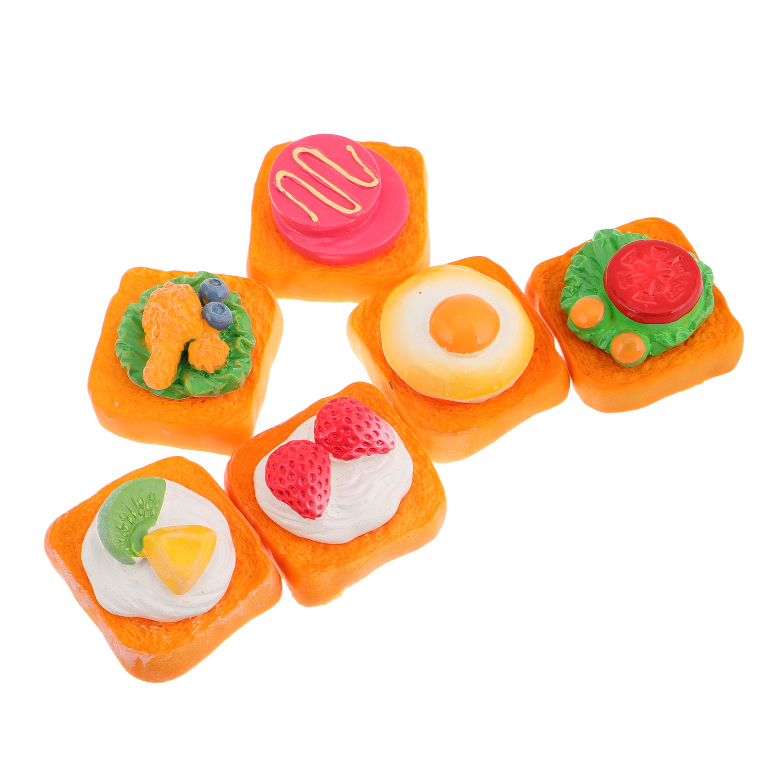 6Pcs Mini Sandwich Breakfast R - огляд і ціна Resin Art Class