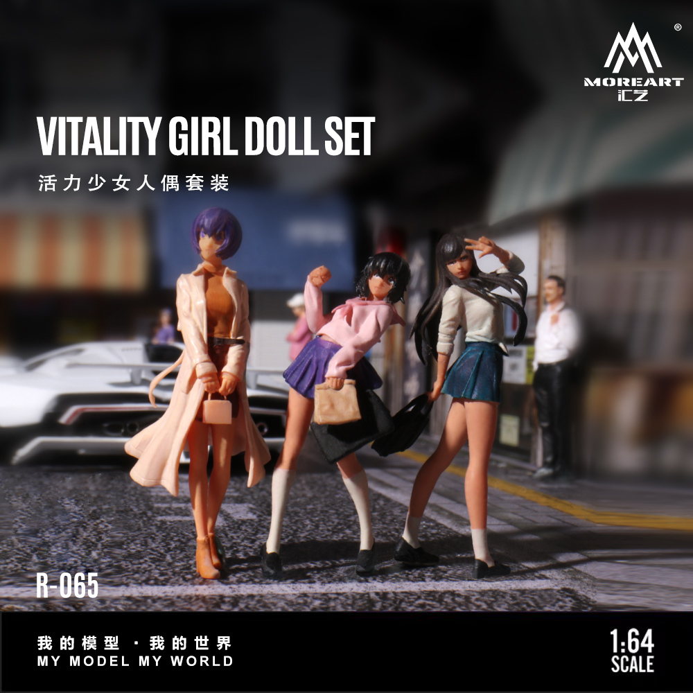 More Art 1:64 Dynamic Girl Dol - огляд і ціна Resin Art Decor