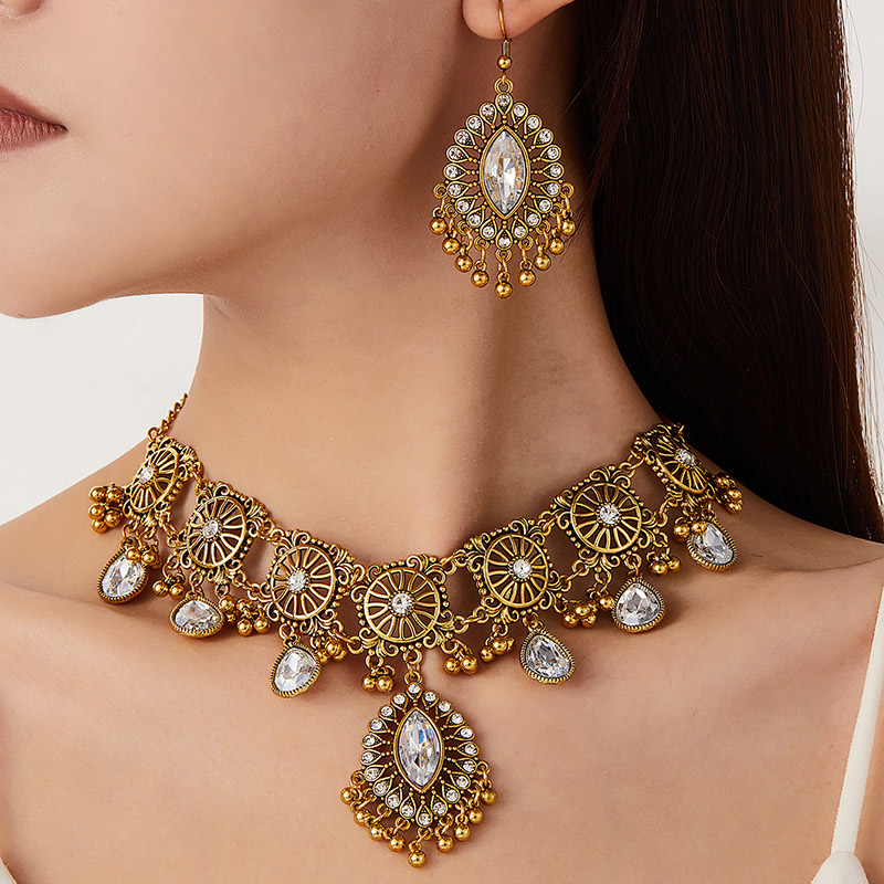 Retro Jewelry Set For Women Ho - огляд і ціна Resin Art Necklace
