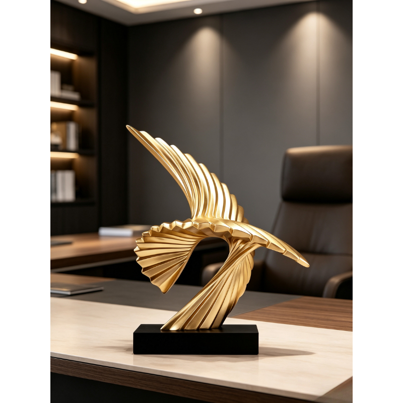 Abstract Golden Eagle Sculptur - огляд і ціна Resin Art Business