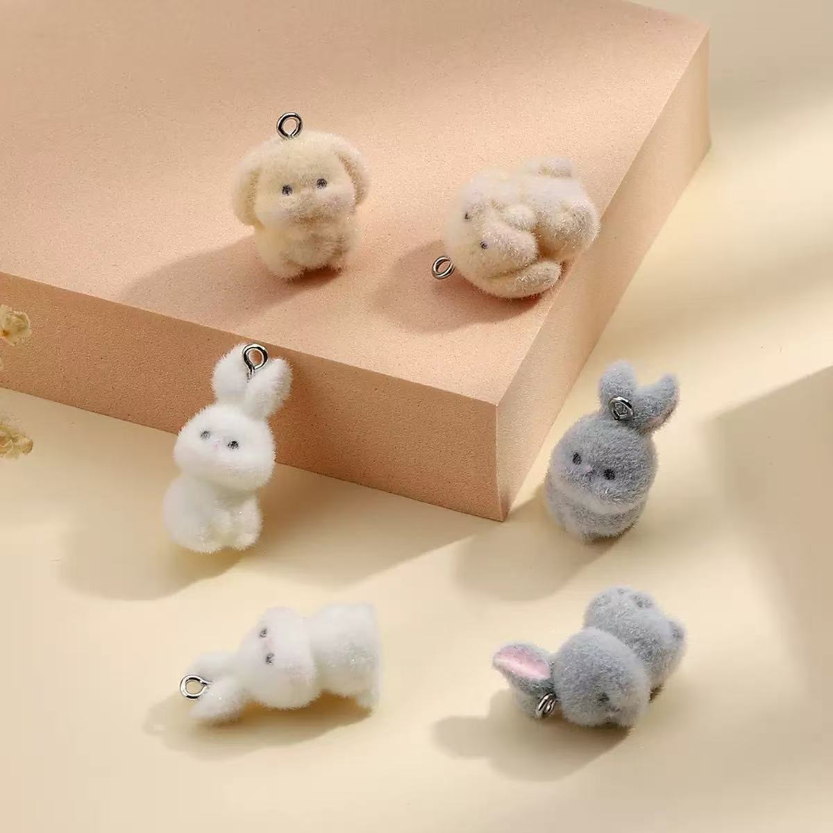 10pcs Flocking Little Rabbit R - огляд і ціна Resin Art Box
